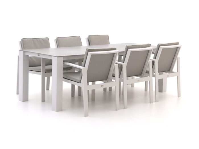 Bellagio tuinmeubelen Vezzano/Lagundo 230cm dining tuinset 7-delig – Grijs
