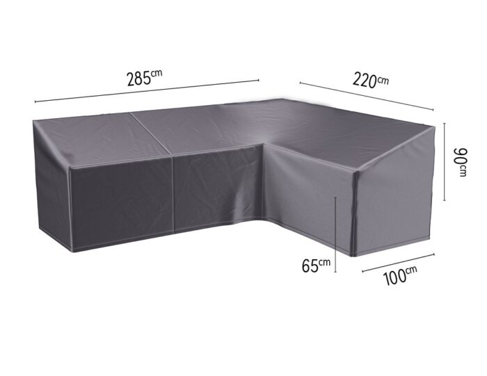 Aerocover Lounge cover L HB 285x220x100xH65/90 cm rechts antraciet