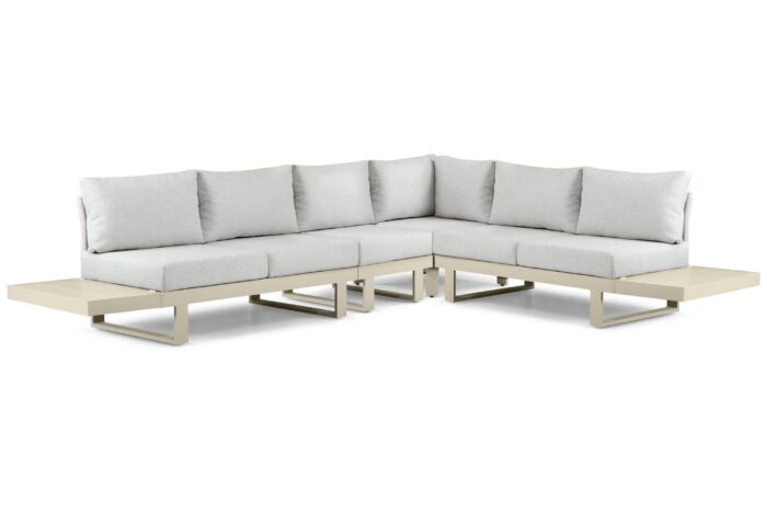 Lifestyle Garden Furniture Lorenzo hoek loungeset 6-delig – Taupe-naturel-bruin