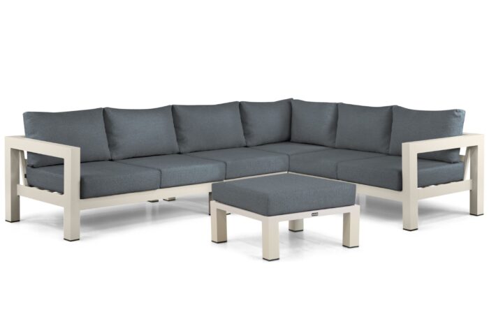 Lifestyle Garden Furniture Luca hoek loungeset 5-delig – Taupe-naturel-bruin