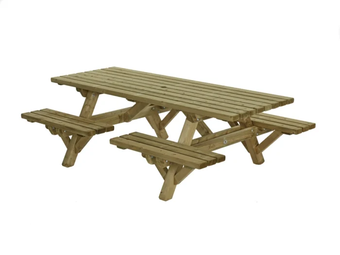 Talen buitenmeubelen Picknicktafel open instap - groen