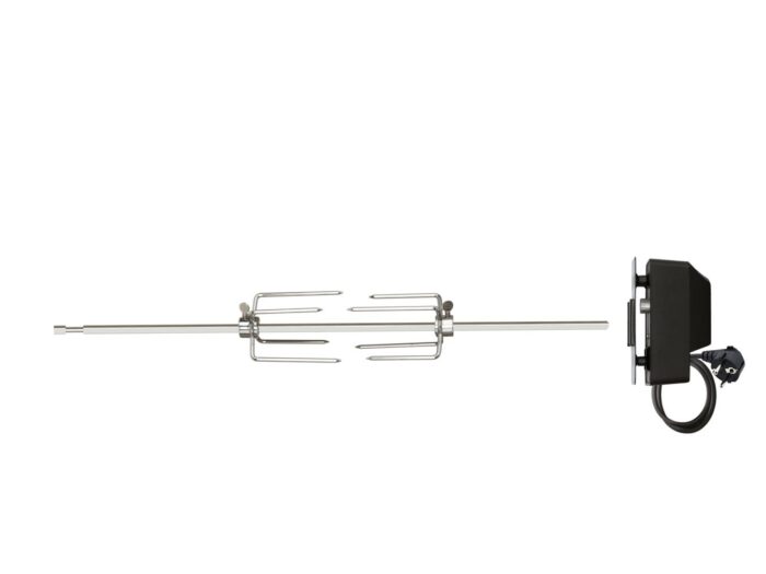 Boretti + 10% kassakorting | barbecue draaispit 9x81x16cm t.b.v. Leonardo 2B – Grijs