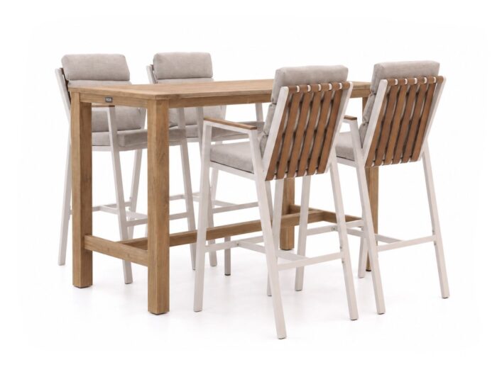 Bellagio tuinmeubelen Bertinoro/ROUGH-X 135cm barset 5-delig stapelbaar