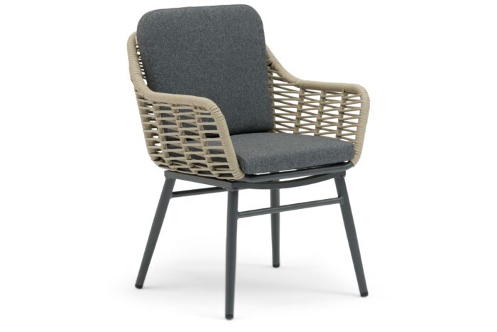 Coco Antoni dining tuinstoel – Grijs-antraciet
