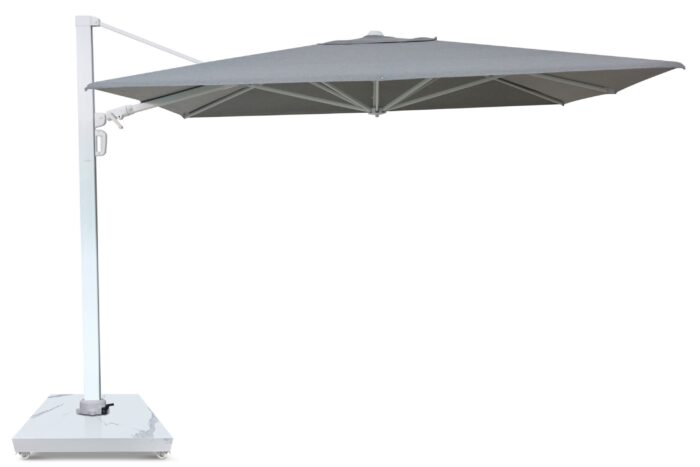 Camello Luna zweefparasol 3×3.5m S2 Excellent (excl. voet) – Grijs-antraciet