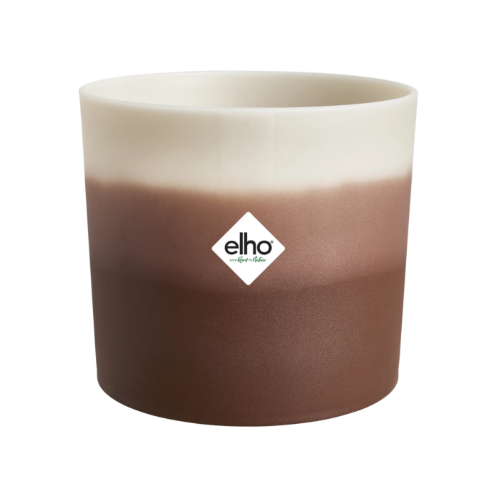 Elho Colour gradient rond 16 cm cederbruin bloempot – bruin