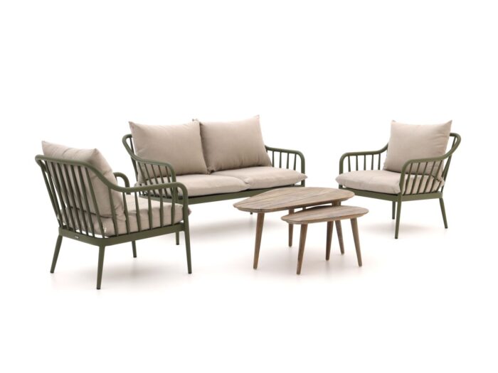 Manifesto Furniture Manifesto Celante/ROUGH-K stoel-bank loungeset 4-zits 5-delig Laagste prijsgarantie! – Groen