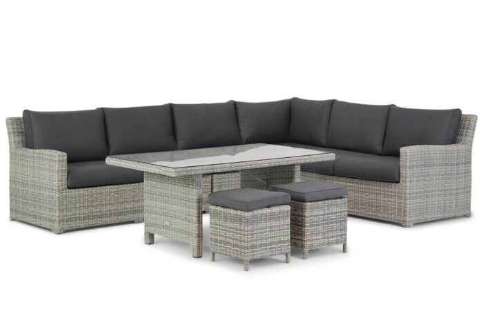Garden Collections Giardino/Napoli dining loungeset 7-delig – Grijs-antraciet