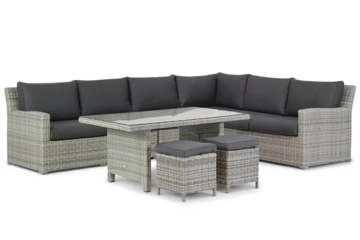 Garden Collections Giardino/Napoli dining loungeset 7-delig - Grijs-antraciet