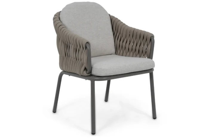 Santika Furniture Amadora dining tuinstoel - Taupe-naturel-bruin