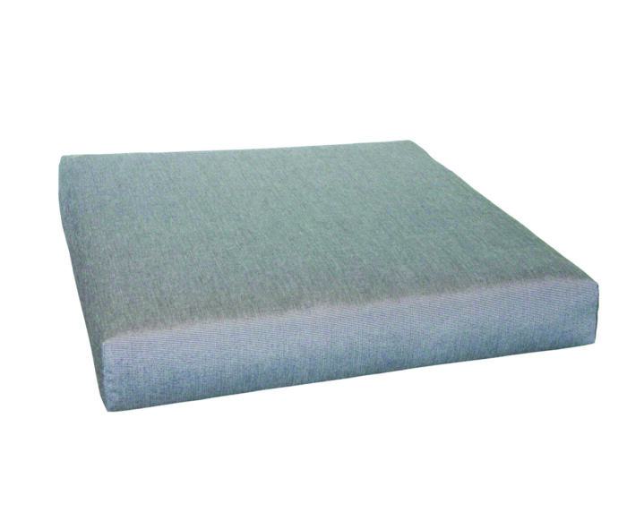 Lounge stoel hardhout hocker kussen