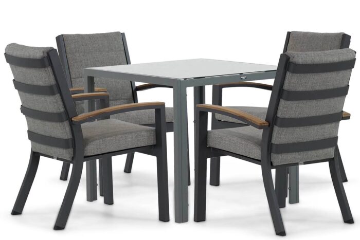 Osmen Midura/Venustas 85 cm dining tuinset 5-delig – Grijs-antraciet