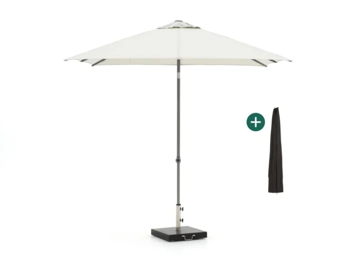 Shadowline Push-up parasol 240x240cm - Wit
