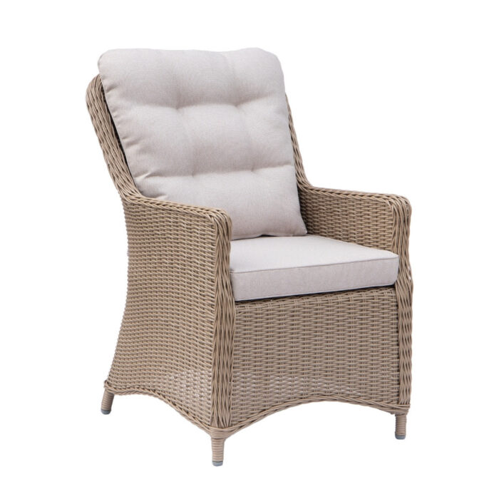 Denza Furniture Madrid dining tuinstoel | wicker | Royal Sand – Zand