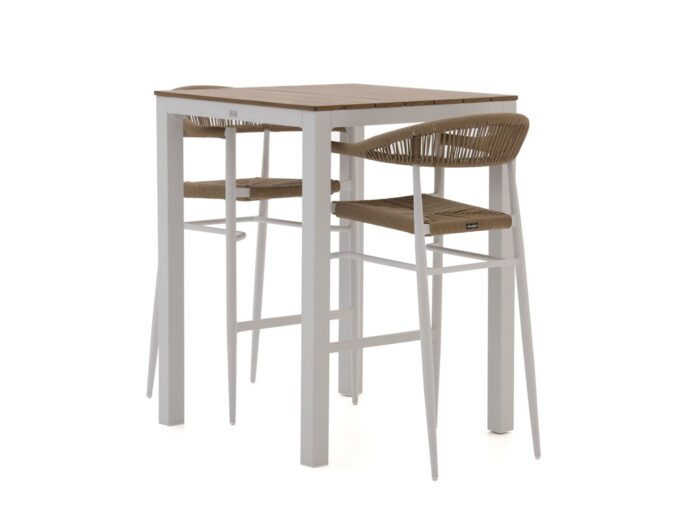 Manifesto Furniture Belpasso/Fidenza 80cm barset 3-delig stapelbaar – Taupe