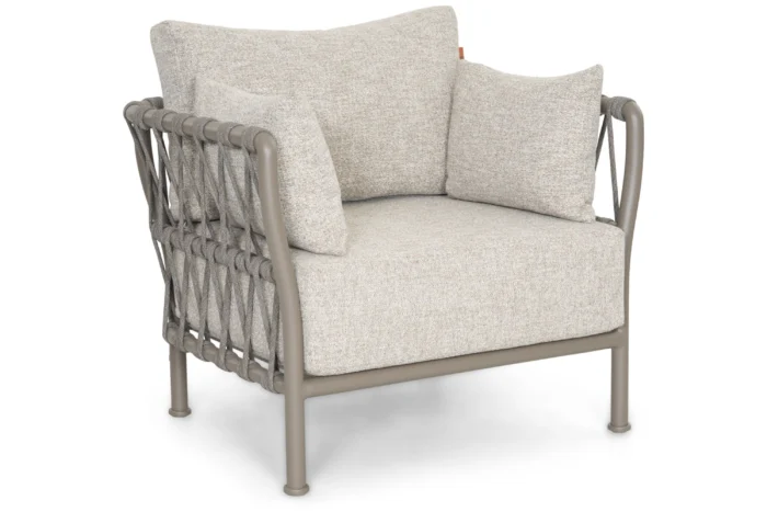 Santika Furniture Miyora lounge tuinstoel - Taupe-naturel-bruin
