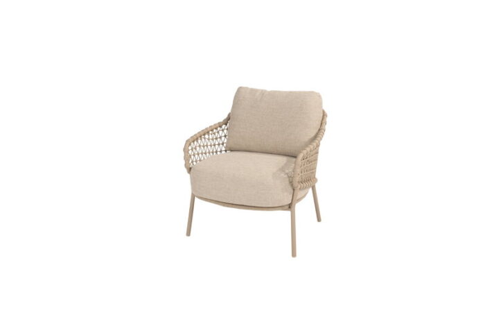 4so Sardinia low dining stoel latte – bruin