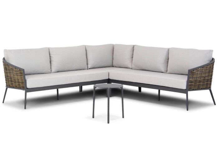 Coco Ewa/Pacific 45 cm hoek loungeset 4-delig – Taupe-naturel-bruin