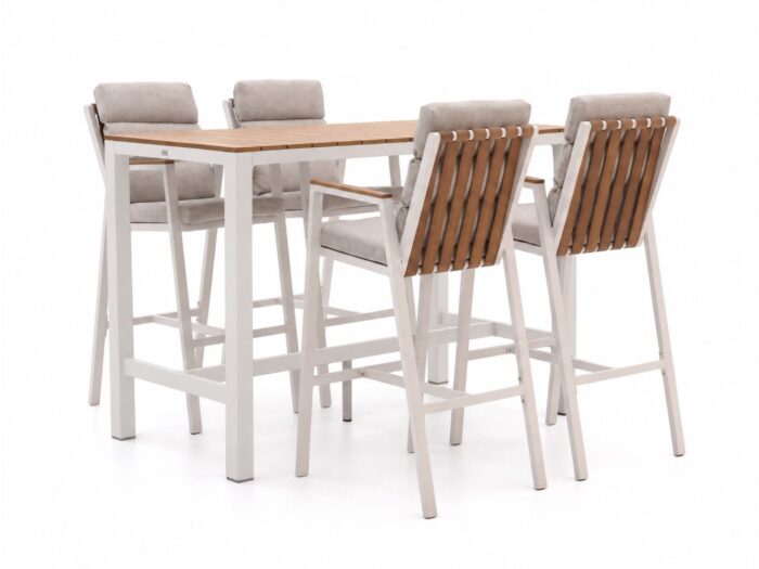 Bellagio tuinmeubelen Bertinoro/Fidenza 150cm barset 5-delig stapelbaar