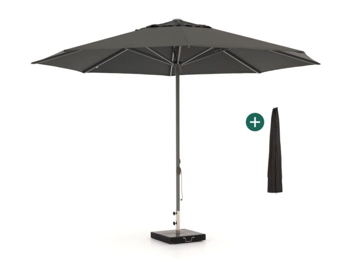 Shadowline Cuba parasol ø 400cm Laagste prijsgarantie! – Zwart