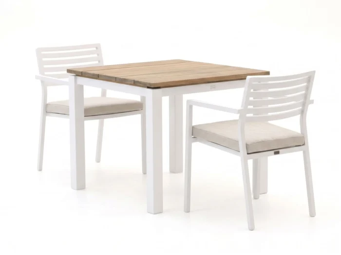 Bellagio tuinmeubelen Rumo/Lagundo 90cm dining tuinset 3-delig stapelbaar