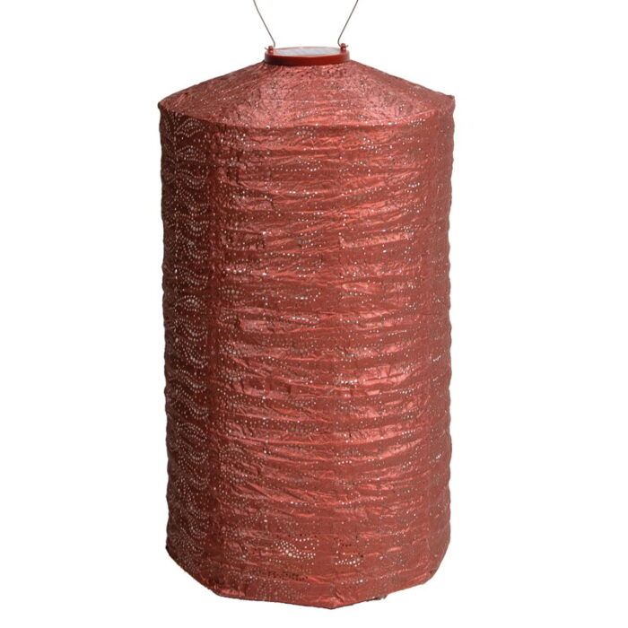 Lumiz Cylinder dia. 28 cm Folia koper lampion – bruin