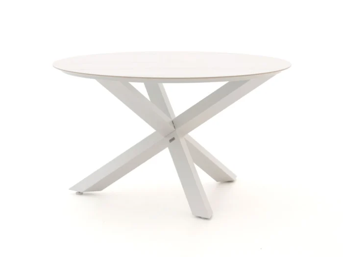 Bellagio tuinmeubelen Lodola dining tuintafel ø 130cm - Wit