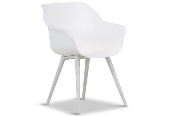 Hartman Sophie studio dining tuinstoel white met gratis kussen – Wit
