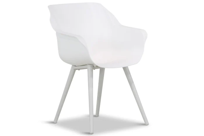 Hartman Sophie studio dining tuinstoel white met gratis kussen - Wit