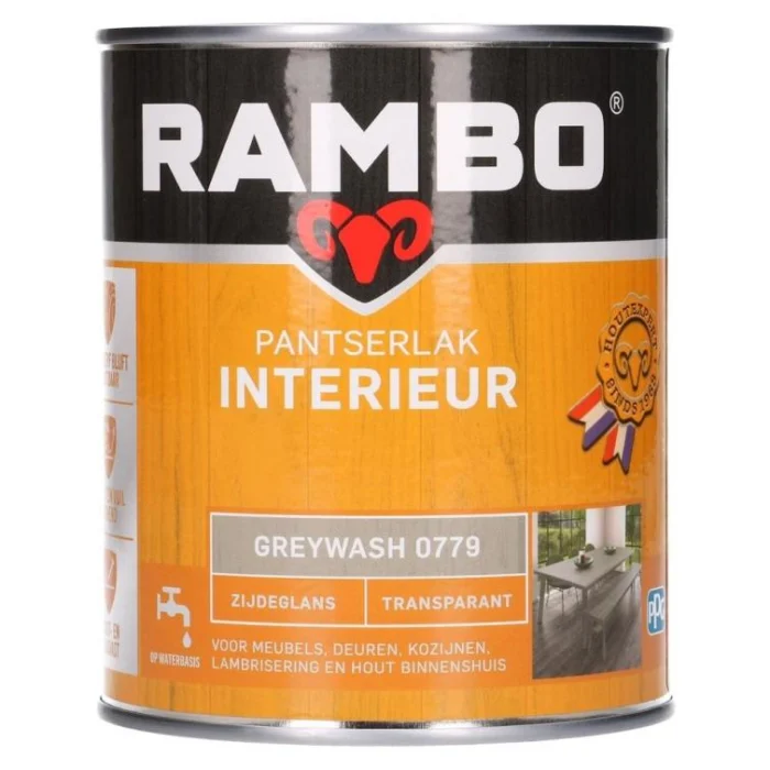 Rambo Pantserlak interieur zg 779 0,75l - transparant