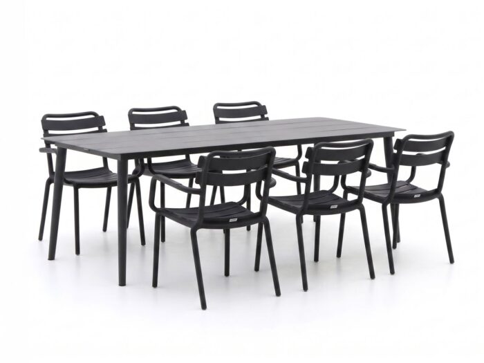 Forza Furniture Forza Vico/Sora 220cm dining tuinset 7-delig stapelbaar Laagste prijsgarantie!
