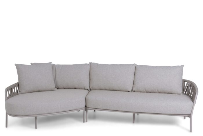 4 Seasons Outdoor Calma hoek loungeset 2-delig – Taupe-naturel-bruin