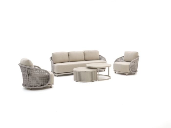 Manifesto Furniture Cavarzere/Oriago stoel-bank loungeset 5-delig – Taupe