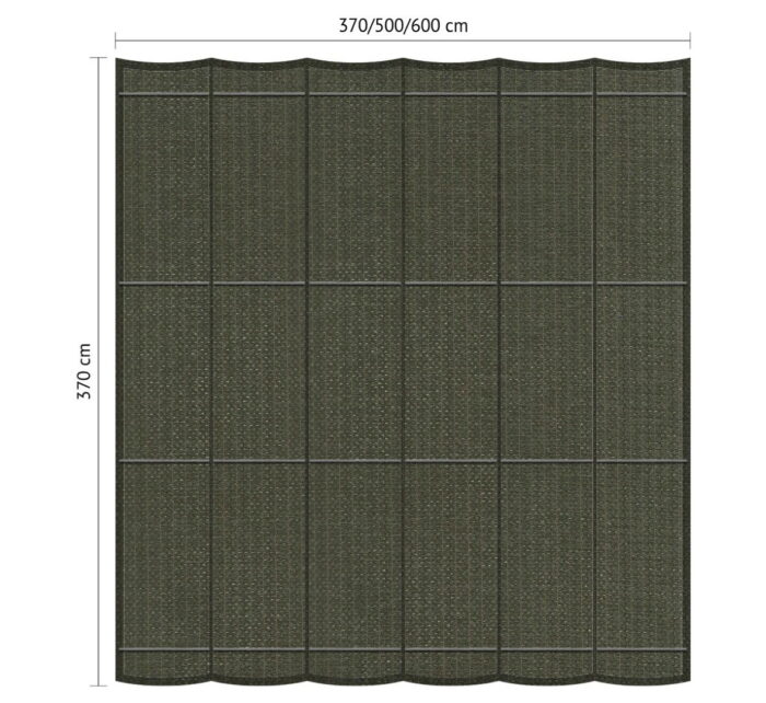 Shadow comfort Harmonicadoek B 3,70 x L 6,00 m Deep Grey – grijs