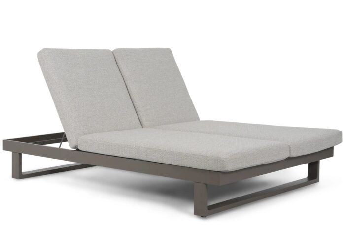 Lifestyle Garden Furniture Massimo ligbed met kussen antraciet/sandy – Grijs-antraciet