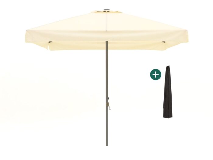 Shadowline Bonaire parasol 300x300cm Laagste prijsgarantie! – Wit