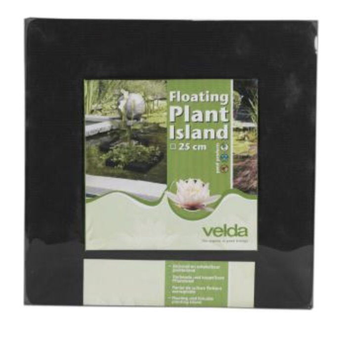 Velda Floating Plant Island vierkant 25 cm vijveraccesoires – zwart