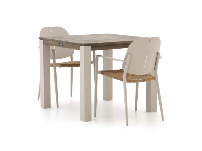 Manifesto Furniture Talvullia/ROUGH-S 90cm dining tuinset 3-delig stapelbaar - Zwart