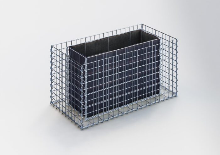Gabiona Deutschland Rechthoekig verhoogd bed 100 cm x 50 cm x 50 cm (L x H x D), maaswijdte 5 x 5 cm, wanddikte 10 cm