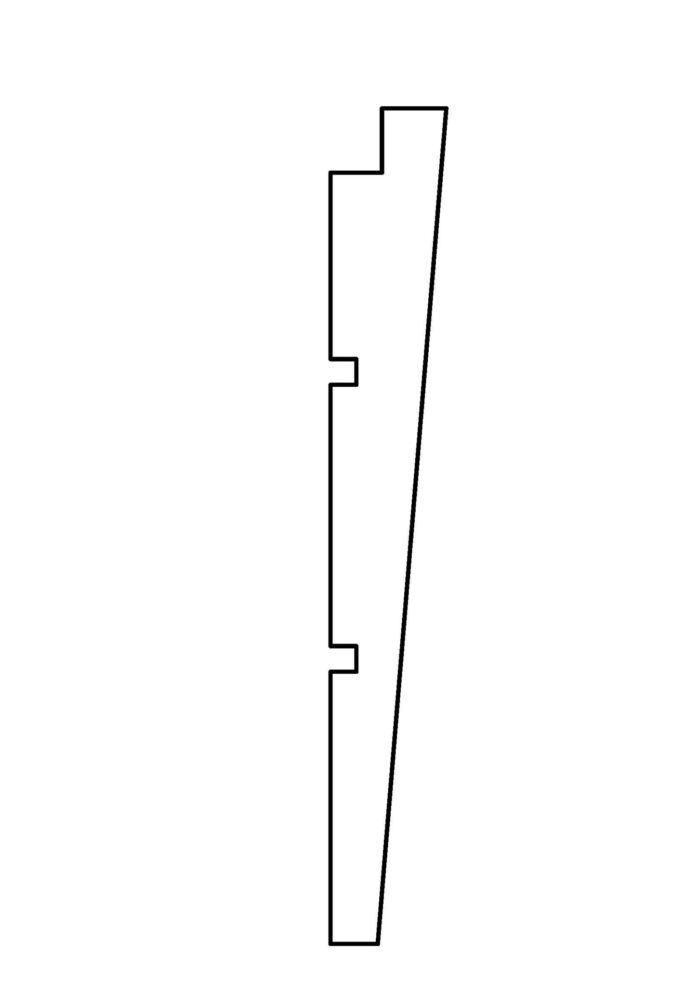 Tuindeco Zweeds rabat Excellent douglas zwart geimpregneerd 1,2/2,7×19,5×500 cm