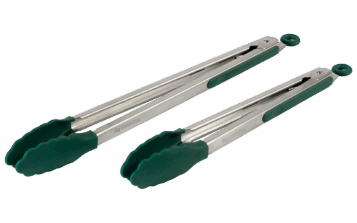 Big green egg Silicoontoppen Tang 30 cm – groen
