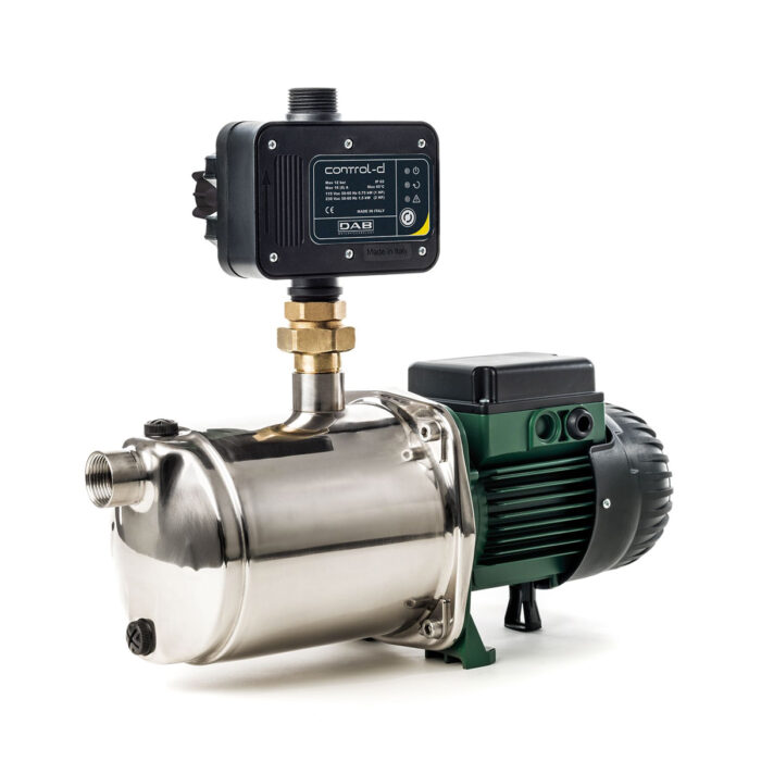 Dab EuroInox 40/80 M + Control-D Hydrofoorpomp – Groen/ zwart / RVS