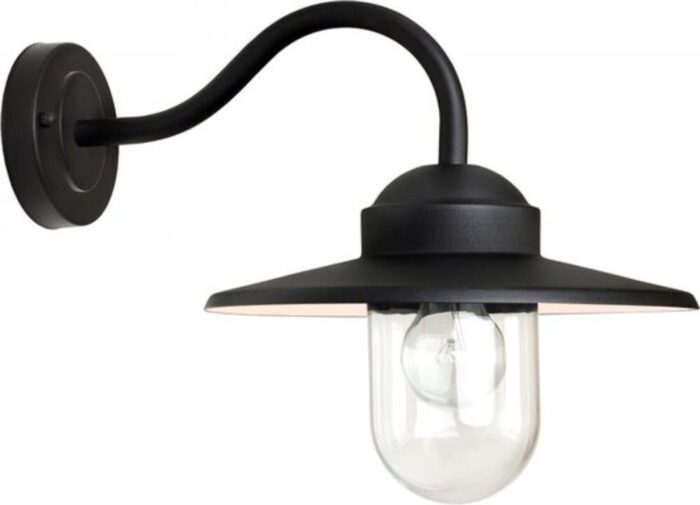 Ks verlichting 240v muurlamp dolce retro zwart K.S. Verlichting