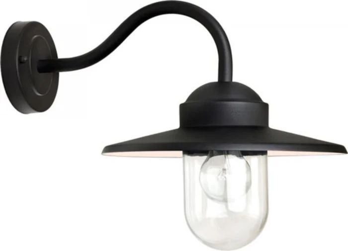 Ks verlichting 240v muurlamp dolce retro zwart K.S. Verlichting
