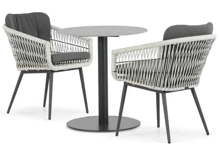 Lifestyle Garden Furniture Western/Como 70 cm bistroset 3-delig - Wit