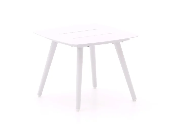 Bellagio tuinmeubelen Cino lounge tuintafel 42x42x32cm - Wit