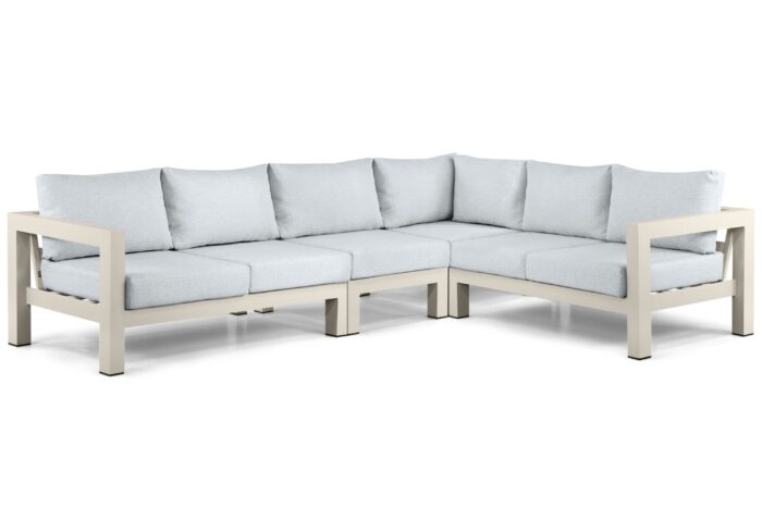Lifestyle Garden Furniture Luca hoek loungeset 4-delig – Taupe-naturel-bruin