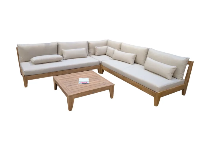 Driesprong collection Kailua hoekloungeset - hout;wit