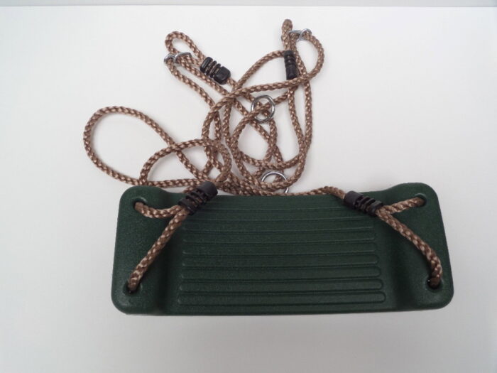 Hermic Schommelzitje in kunststof 430x165x85 mm pp-touw groen