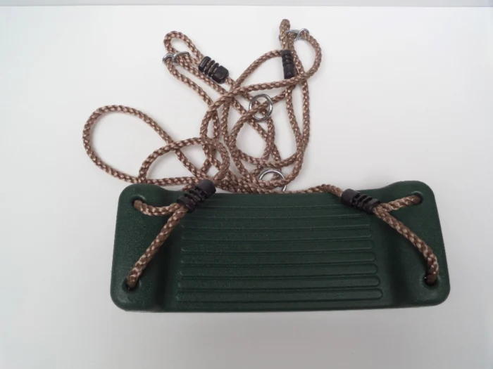Hermic Schommelzitje in kunststof 430x165x85 mm pp-touw groen
